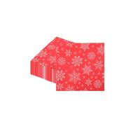 Neel Blue Christmas Party Disposable Napkins with Snoflakes Printed, 33cm x 33cm, 20pcs in Red | Size: 33 cm x 33 cm Neel Blue Red 33 cm x 33 cm