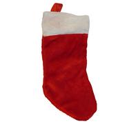 Neel Blue Christmas Santa Stocking Velvet Father Santa Sock For Hanging Gift & Candy Pouch, Red & White