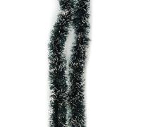 Neel Blue Chunky Christmas Tinsel Garland Shiny Metallic with White Xmas Tree Decor, 2m in Green Neel Blue Green