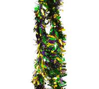 Neel Blue Chunky Christmas Tinsel Garland Shiny Metallic with White Xmas Tree Decor, 2m Neel Blue Multicolor