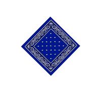 Neel Blue Cotton Bandana Headband Scarf For Raves, Riding, Outdoor Activities, 54Cm Blue One Size