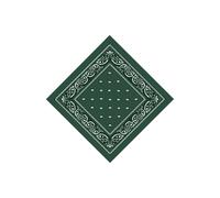 Neel Blue Cotton Bandana Headband Scarf For Raves, Riding, Outdoor Activities, 54Cm In Dark Green Dark Green