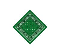Neel Blue Cotton Bandana Headband Scarf for Raves, Riding, Outdoor Activities, 54cm in Green