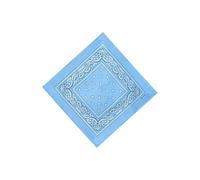 Neel Blue Cotton Bandana Headband Scarf for Raves, Riding, Outdoor Activities, 54cm in Light Blue