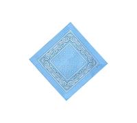 Neel Blue Cotton Bandana Headband Scarf for Raves, Riding, Outdoor Activities, 54cm in Light Blue Neel Blue Light Blue One Size