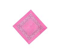 Neel Blue Cotton Bandana Headband Scarf for Raves, Riding, Outdoor Activities, 54cm in Pink