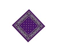 Neel Blue Cotton Bandana Headband Scarf For Raves, Riding, Outdoor Activities, 54Cm In Purple Purple