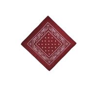 Neel Blue Cotton Bandana Headband Scarf for Raves, Riding, Outdoor Activities, 54cm in Wine