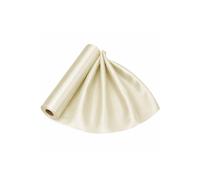 Neel Blue Cream Satin Fabric Roll, Silky & Shiny, Polyester Roll - 29cm x 20m Neel Blue Cream