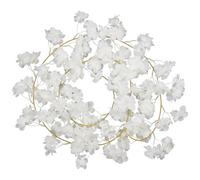 Neel Blue Cream White Artificial Silk Rose Flower Cherry Blossom Garland Vines, 144 Head, 180Cm