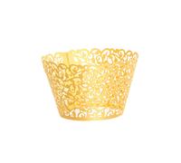 Neel Blue Cupcake Wrappers, Paper Muffin Holder, 25pcs in Gold Neel Blue Gold