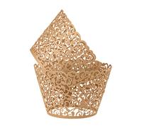 Neel Blue Cupcake Wrappers, Paper Muffin Holder, 25pcs in Ivory Neel Blue Ivory