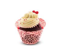 Neel Blue Cupcake Wrappers, Paper Muffin Holder, 25pcs in Pink Neel Blue Pink