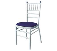 Neel Blue Dark Purple Spandex Chair Pad Cover - Pack Of 1