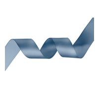 Neel Blue Dark Silver Double Sided Satin Ribbon Polyester Ribbon Roll, 50mm X 10 Metres