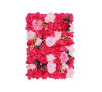 Neel Blue Decorative Artificial Flower Wall Panel Wedding Photo Background in Dark Pink Neel Blue Dark Pink