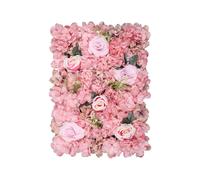 Neel Blue Decorative Artificial Flower Wall Panel Wedding Photo Background in Dusty Pink Neel Blue Dusty Pink