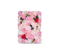 Neel Blue Decorative Artificial Flower Wall Panel Wedding Photo Background in Pink Neel Blue Pink