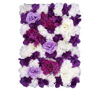 Neel Blue Decorative Artificial Flower Wall Panel Wedding Photo Background in Purple Neel Blue Purple