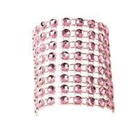 Neel Blue Diamond Napkin Rings Serviette Holder 13Cm X 4Cm, Pink