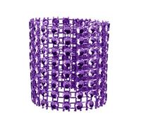 Neel Blue Diamond Napkin Rings Serviette Holder 13Cm X 4Cm, Purple