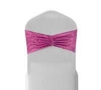 Neel Blue Diamond Velvet Chair Band, Soft & Shiny Chair Band Sash in Pink Neel Blue Pink