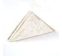 Neel Blue Diamond Velvet Napkins With Hemmed Edges, 20 Inch, Champagne