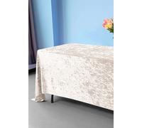 Neel Blue Diamond Velvet Rectangle Tablecloth - 70 x 144 Inch in Light Pink Neel Blue Light Pink