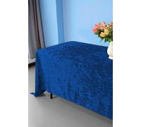Neel Blue Diamond Velvet Rectangle Tablecloth - 70 x 144 Inch in Royal Neel Blue Royal