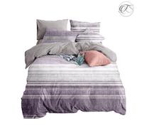 Neel Blue Double Printed Duvet Cover & 2 Matching Pillow Cases - Purple