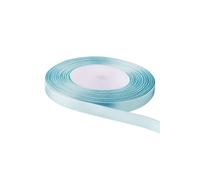 Neel Blue Double Sided Satin Polyester Ribbon Roll, 10mm x 10 Metres in Baby Blue Neel Blue Baby Blue