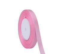 Neel Blue Double Sided Satin Polyester Ribbon Roll, 10mm x 10 Metres in Baby Pink Neel Blue Baby Pink