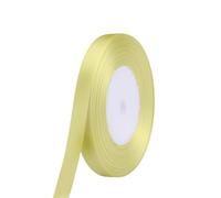 Neel Blue Double Sided Satin Polyester Ribbon Roll, 10mm x 10 Metres in Bright Yellow Neel Blue Bright Yellow