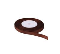 Neel Blue Double Sided Satin Polyester Ribbon Roll, 10mm x 10 Metres in Brown Neel Blue Brown