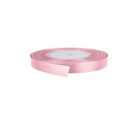 Neel Blue Double Sided Satin Polyester Ribbon Roll, 10mm x 10 Metres in Light Pink Neel Blue Light Pink