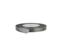 Neel Blue Double Sided Satin Polyester Ribbon Roll, 10mm x 10 Metres in Metallic Silver Neel Blue Metallic Silver