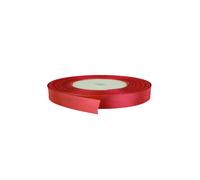 Neel Blue Double Sided Satin Polyester Ribbon Roll, 10mm x 25 Metres in Scarlet Neel Blue Scarlet