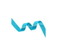 Neel Blue Double Sided Satin Polyester Ribbon Roll, 15mm x 10 Metres in Turquoise Neel Blue Turquoise