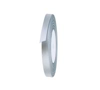 Neel Blue Double Sided Satin Polyester Ribbon Roll, 15mm x 25 Metres in Silver Neel Blue Silver