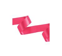 Neel Blue Double Sided Satin Polyester Ribbon Roll, 25mm x 10 Metres in Dark Pink Neel Blue Dark Pink