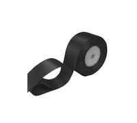 Neel Blue Double Sided Satin Polyester Ribbon Roll, 25mm x 25 Metres in Black Neel Blue Black