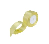 Neel Blue Double Sided Satin Polyester Ribbon Roll, 25mm x 25 Metres in Bright Yellow Neel Blue Bright Yellow