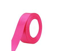 Neel Blue Double Sided Satin Polyester Ribbon Roll, 25mm x 25 Metres in Pale Pink Neel Blue Pale Pink