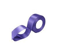 Neel Blue Double Sided Satin Polyester Ribbon Roll, 25mm x 25 Metres in Purple Neel Blue Purple