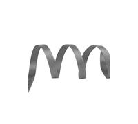 Neel Blue Double Sided Satin Polyester Ribbon Roll, 3mm x 10 Metres in Metallic Silver Neel Blue Metallic Silver