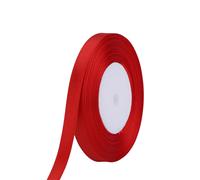 Neel Blue Double Sided Satin Polyester Ribbon Roll, 3mm x 25 Metres in Red Neel Blue Red