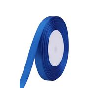 Neel Blue Double Sided Satin Polyester Ribbon Roll, 3mm x 25 Metres in Royal Neel Blue Royal