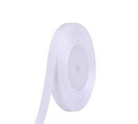 Neel Blue Double Sided Satin Polyester Ribbon Roll, 3mm x 25 Metres in White Neel Blue White