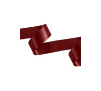 Neel Blue Double Sided Satin Polyester Ribbon Roll, 40mm x 10 Metres in Burgundy Neel Blue Burgundy