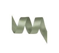 Neel Blue Double Sided Satin Polyester Ribbon Roll, 40mm x 10 Metres in Pale Green Neel Blue Pale Green